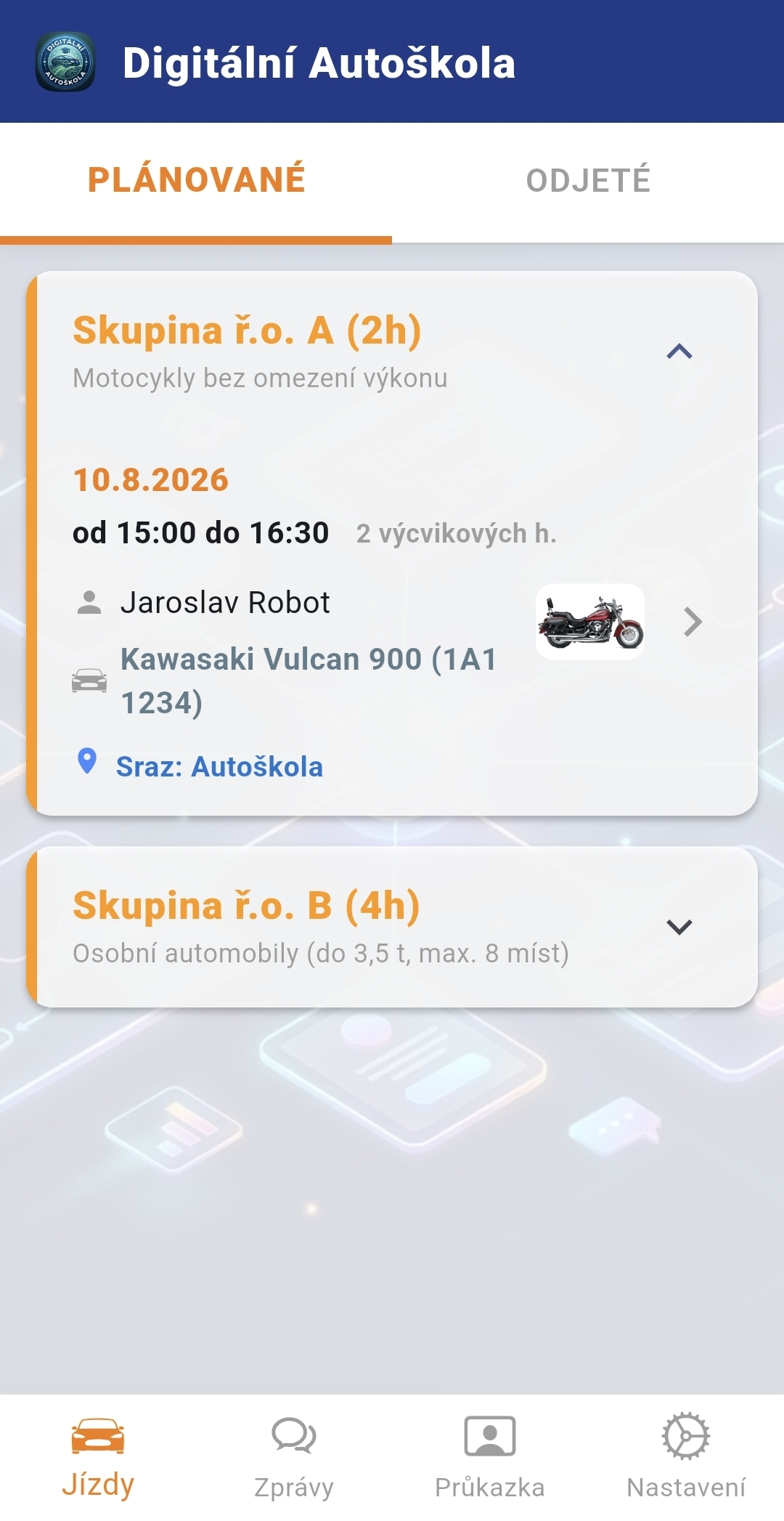 Žákovská appka - Platby