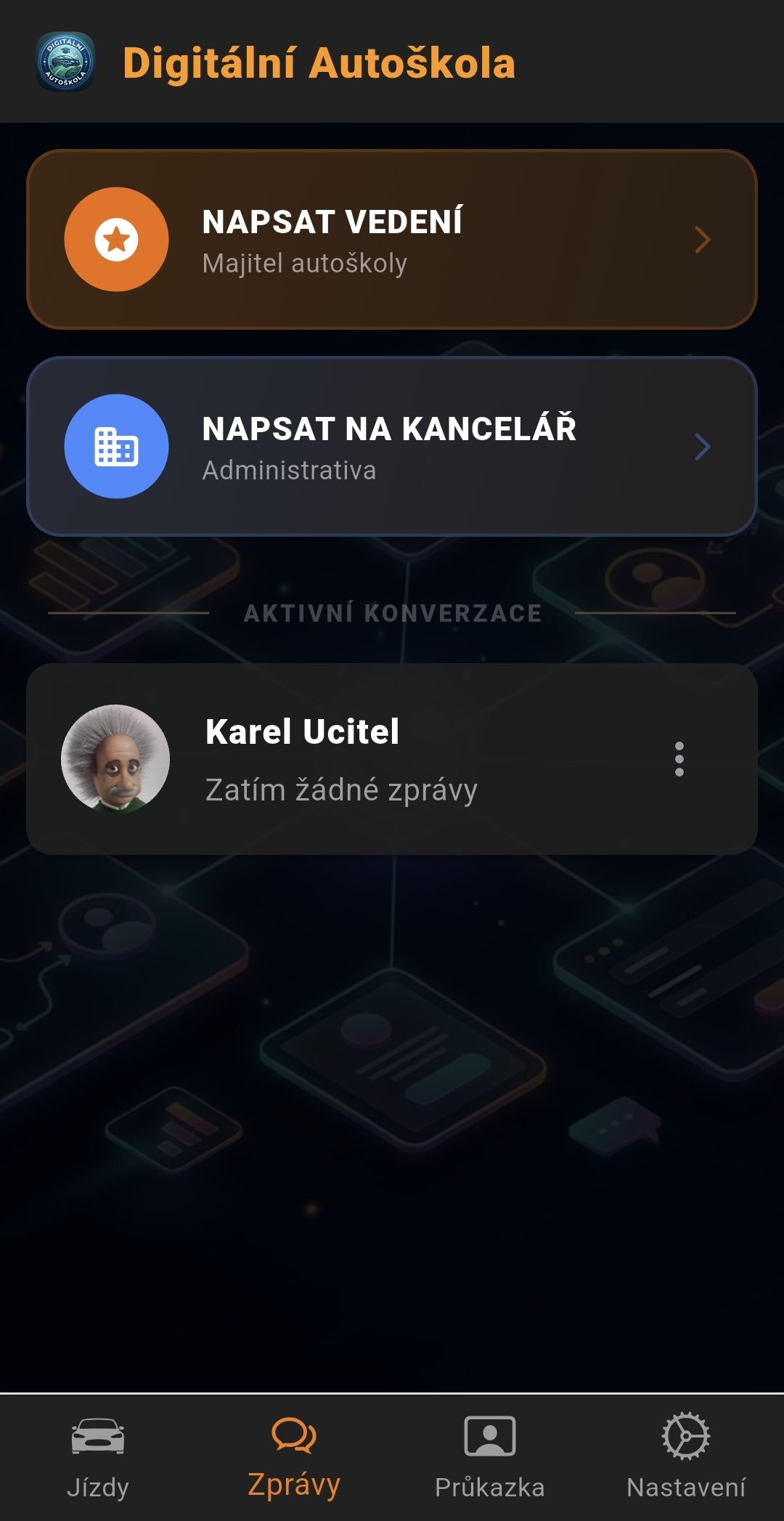 Žákovská appka - Profil