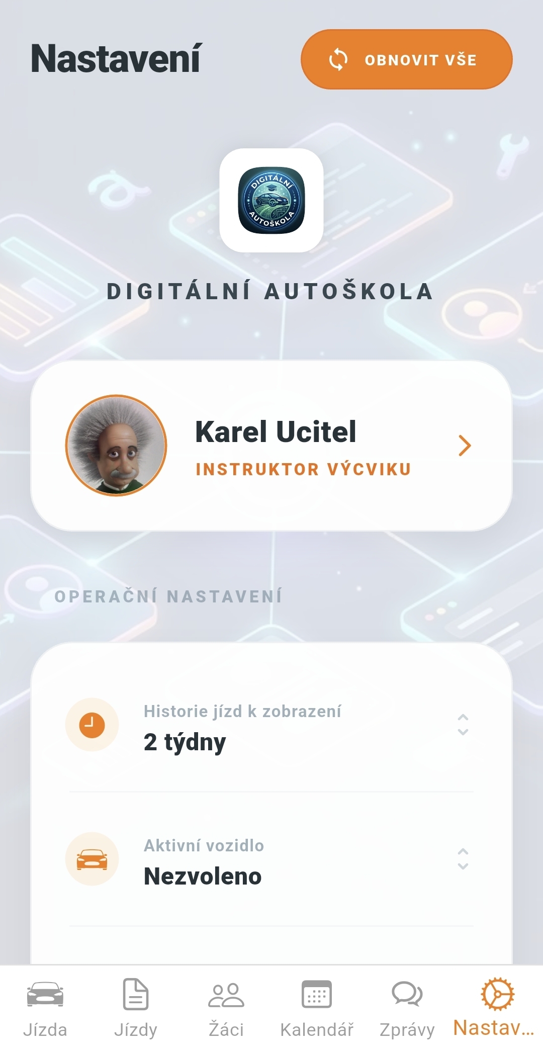 Velitelská appka - Tracker